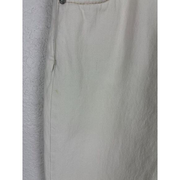 Zara Womens Off-White High-Waisted Straight Leg Jeans 4 Fall Neutral Minor‎ Flaw - Picture 8 of 8